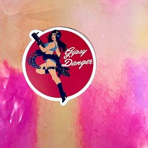 GYPSY Sexy Pinup Gorgeous Sticker Retro Vintage BomberGirl Ace Pilot Fighter
